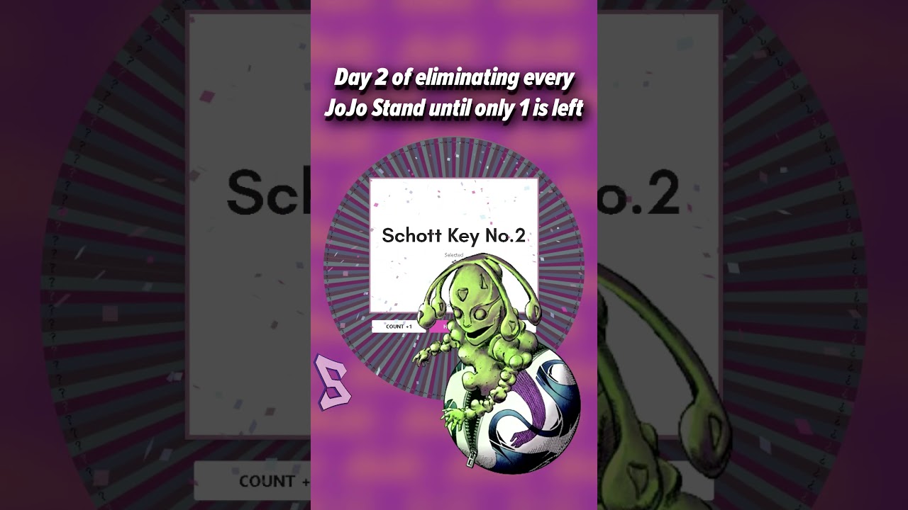 JoJo Stand Elimination Wheel - Day 2 