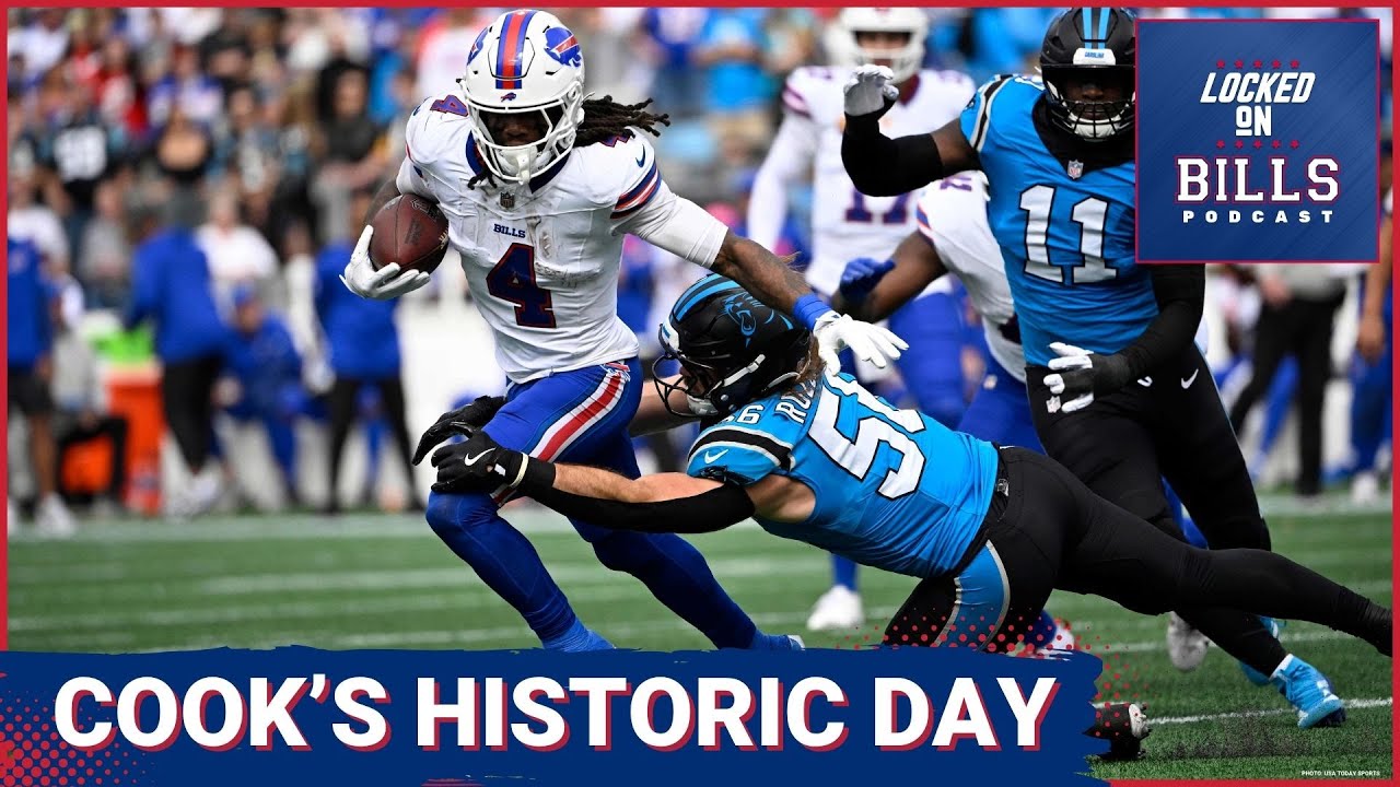 James Cook EXPLODES for 216 Yards, Bills Defense DOMINATES with 7 Sacks in 40-9 Win Over Carolina