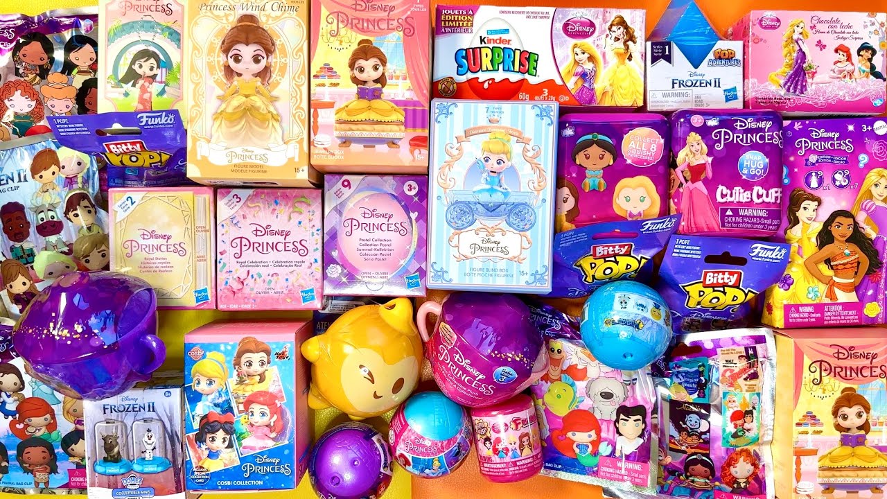 ASMR Disney PRINCESS HAUL | 31 SURPRISE CAPSULES, Blind Bags, Blind Boxes Ultimate Collection