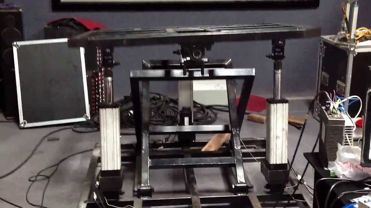 3 dof pneumatic platform for arcade 5d cinema