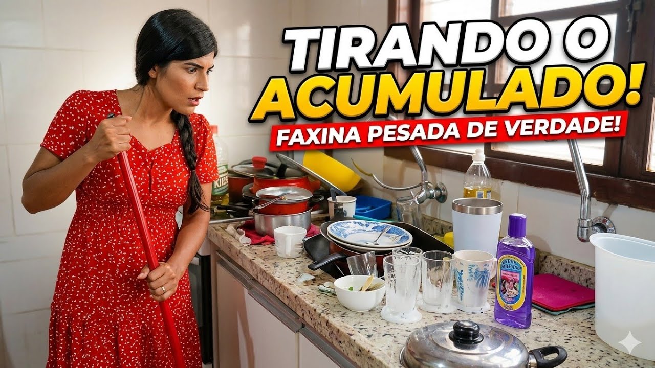 FAXINA DE SOBREVIV&Ecirc;NCIA! 🆘 Derreti a gordura faxina pesada!