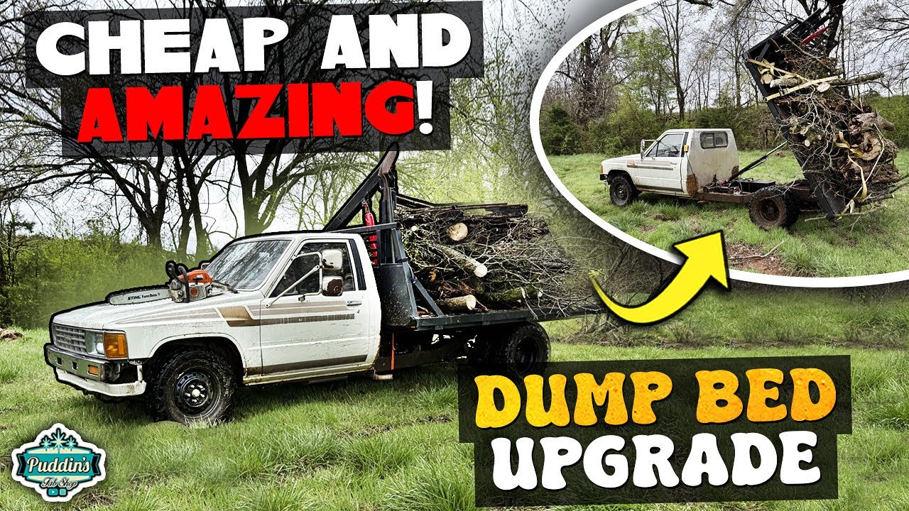 Home Made DUMP BED upgrades! Mini Dually Work Truck. IT WORKS AMAZING!