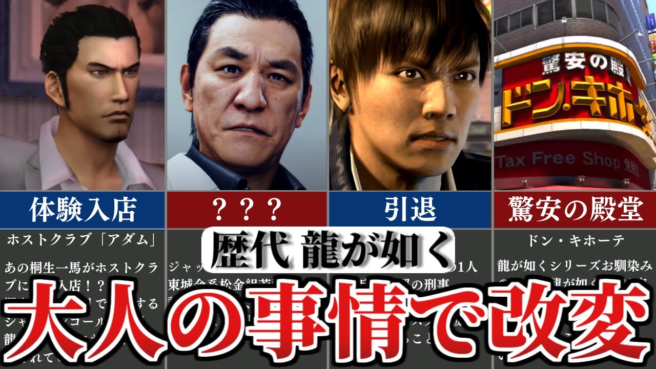 【歴代 龍が如く】大人の事情で改変されてしまった要素5選