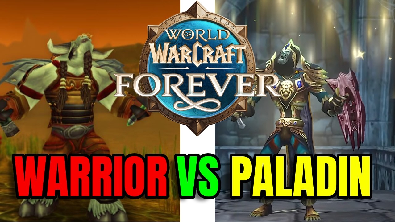 Should you play Warrior or Paladin in WoW Forever? - A Tanking Guide