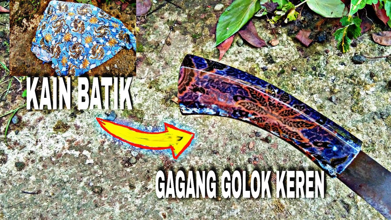 Cara membuat gagang golok dari kain batik &bull; make a machete handle from batik cloth @df_tatanggolok