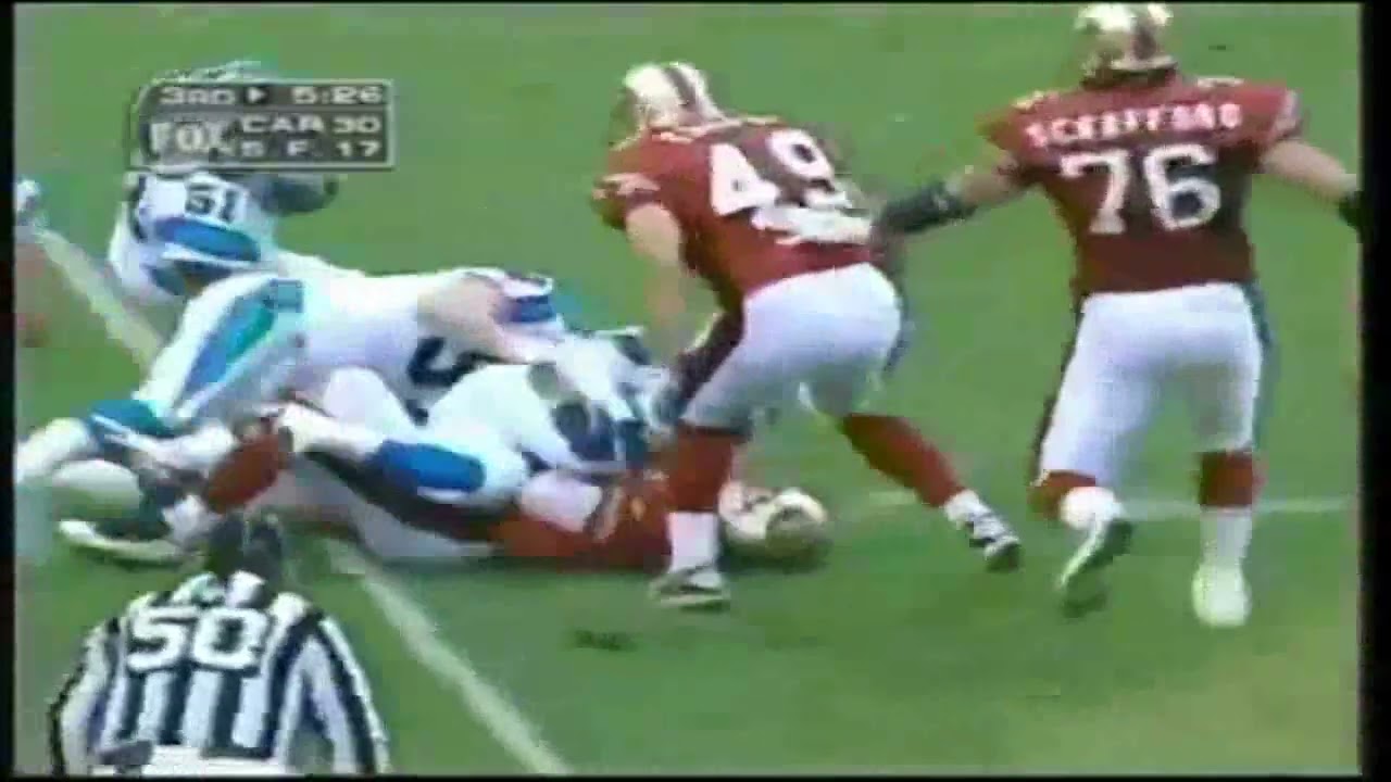 1996 Carolina Panthers vs San Francisco 49ers December 8th 1996 Highlights