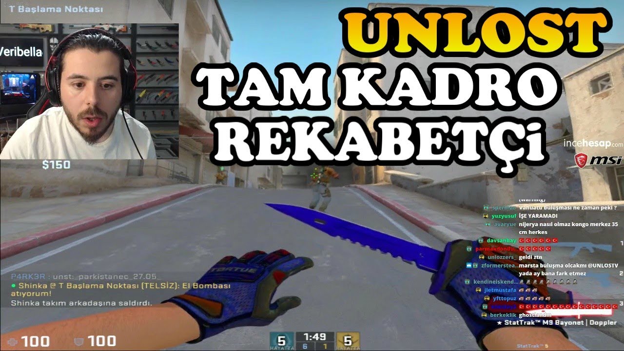 UNLOST TAM KADRO CS GO REKABET&Ccedil;İ DUST 2 GLOBAL MA&Ccedil;I (04.03.2018)