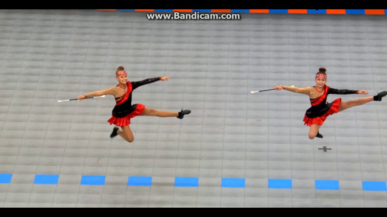 MK BALLERISIMO Hlučín - Aďa a Niki duo kadetky bat 2019