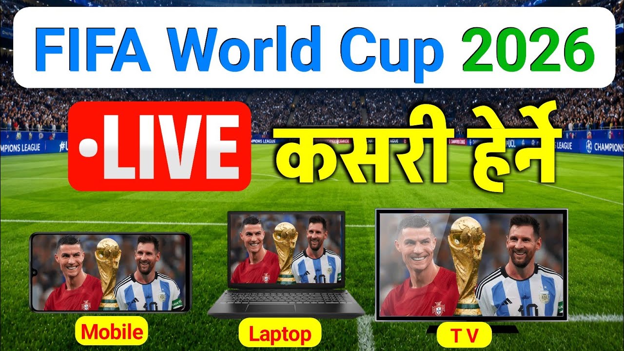 FIFA World Cup 2026 Live Kasari Herne || How To Watch FIFA World Cup 2026 in Nepal