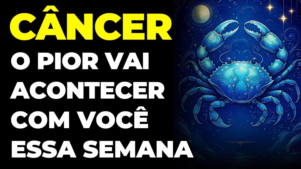 CÂNCER: 😢 SEJA FORTE | VAI DOER, MAS DEUS SABE O QUE FAZ | UM GOLPE TRÁGICO VAI FAZER VOCÊ CHORAR