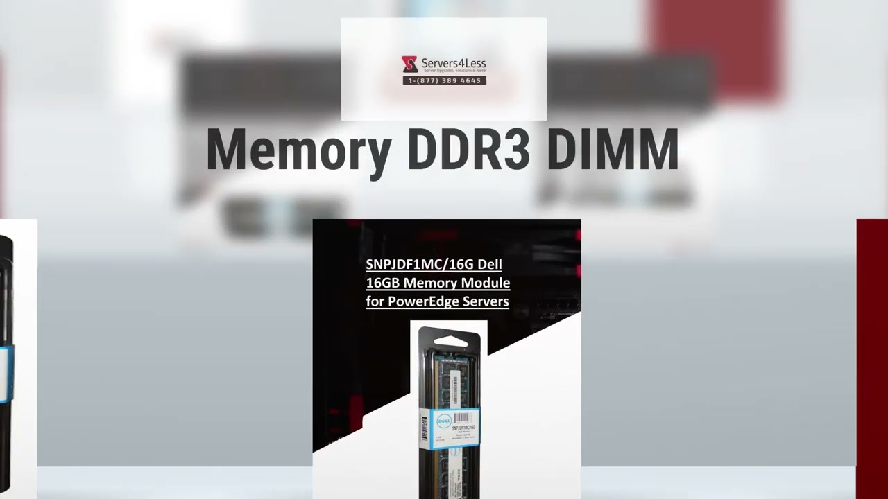 SNPJDF1MC/16G Dell 16GB PC3-12800 DDR3Memory Module for PowerEdge Servers