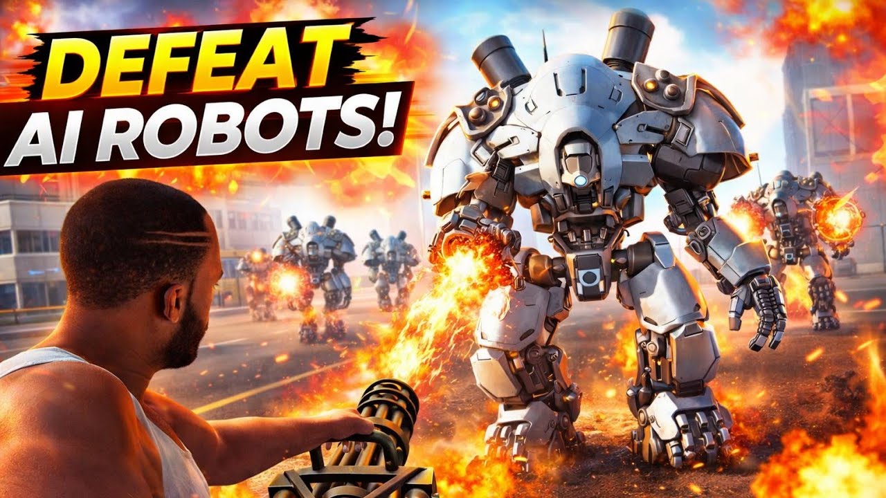AI Robot Attack! How I Defeated Them in Indian Bikes Driving 3D