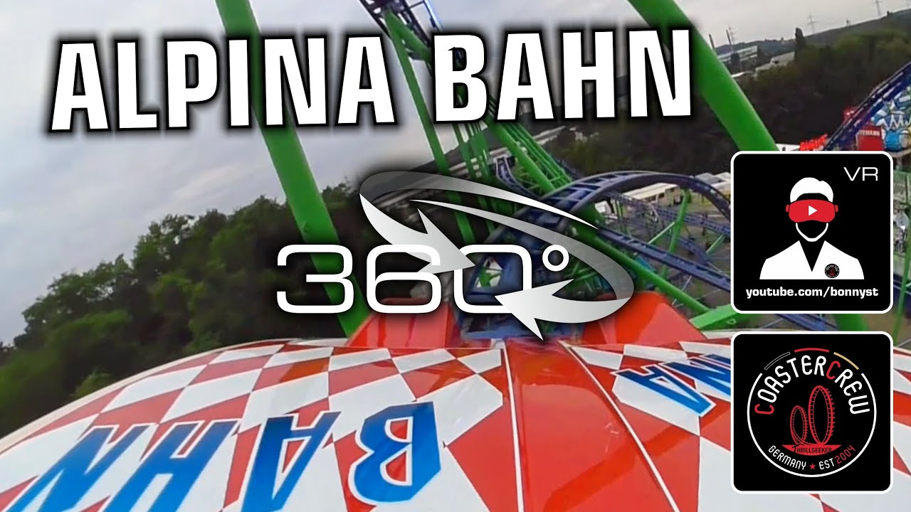 360&deg; Alpina Bahn unique Schwarzkopf Roller Coaster - 360 video on-ride POV 360&deg; VR Experience