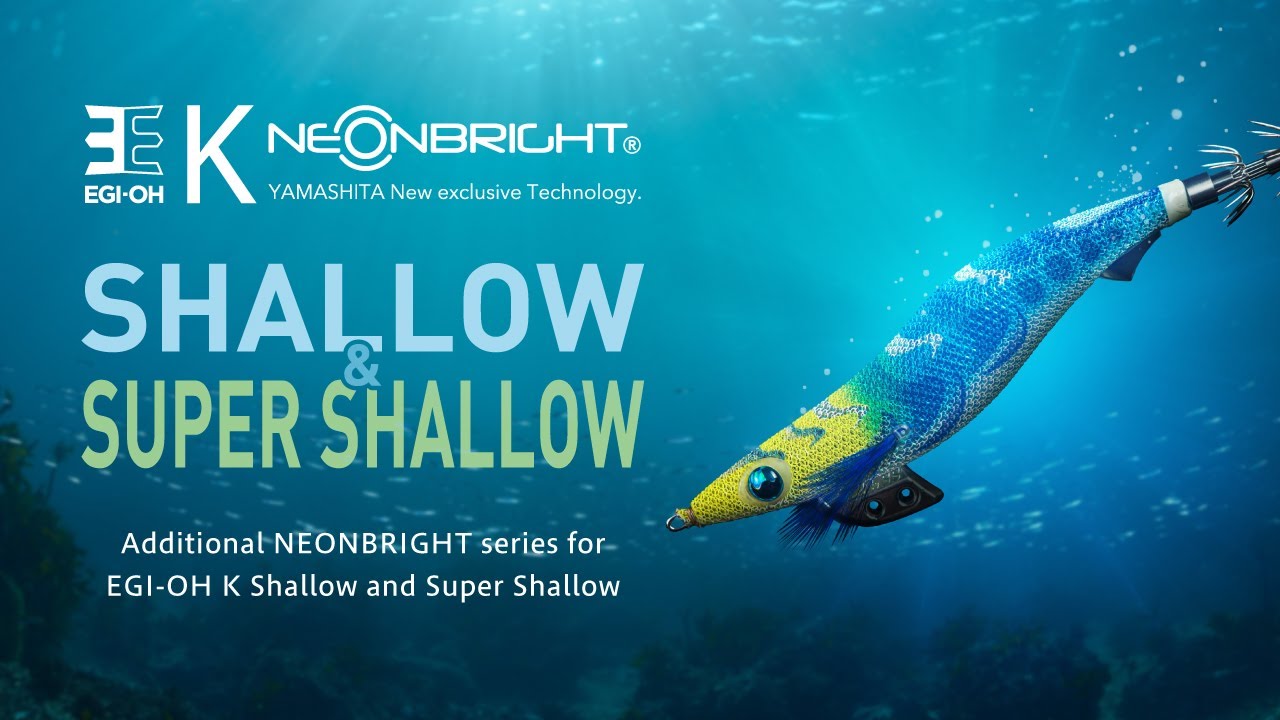 YAMASHITA New Squid Jig ”EGI-OH K Shallow and Super Shallow with NEONBRIGHT”