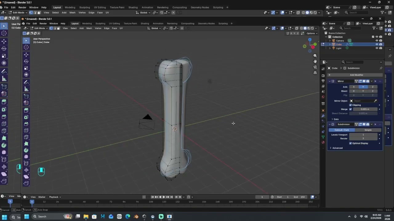 blender tutorial part 2: box modelling a simple shape