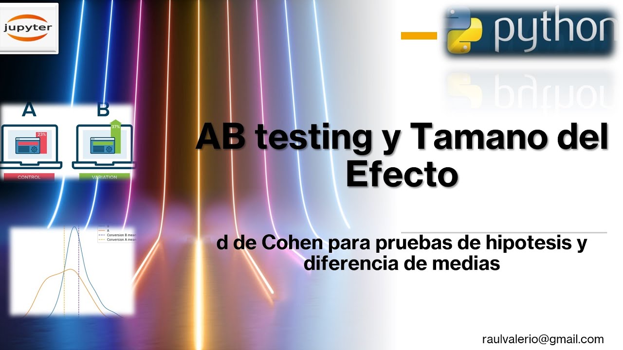 Tamaño del efecto y el AB testing con Python : Cohen d diferencia de medias | Analisis de datos