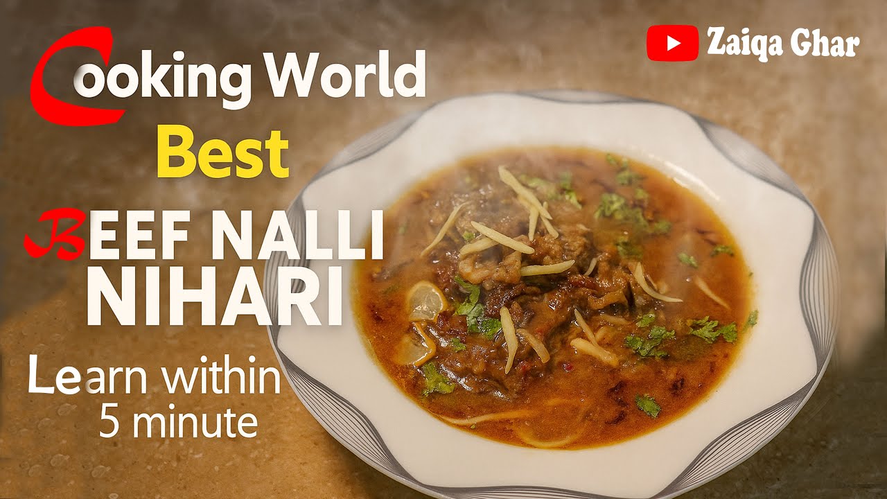 Beef Nalli Nihari Recipe | Mazedaar Desi Nihari | Ghar Pe Restaurant Style