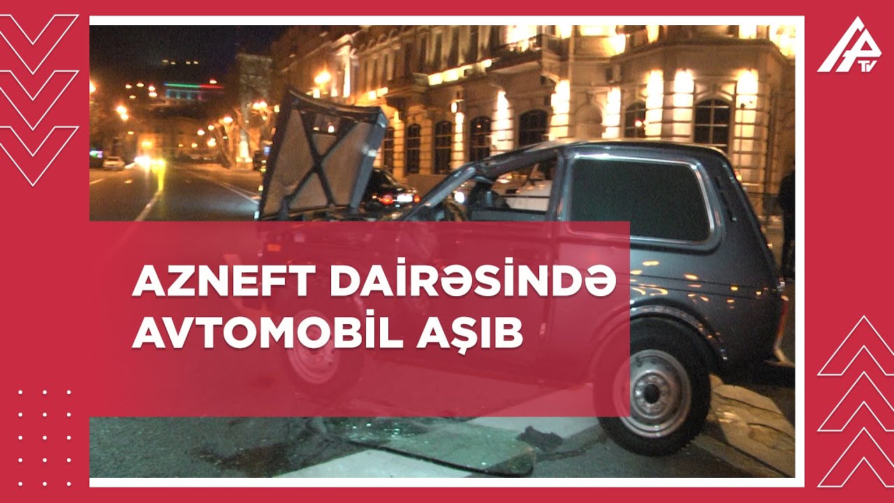 Azneft dairəsində avtomobil aşıb