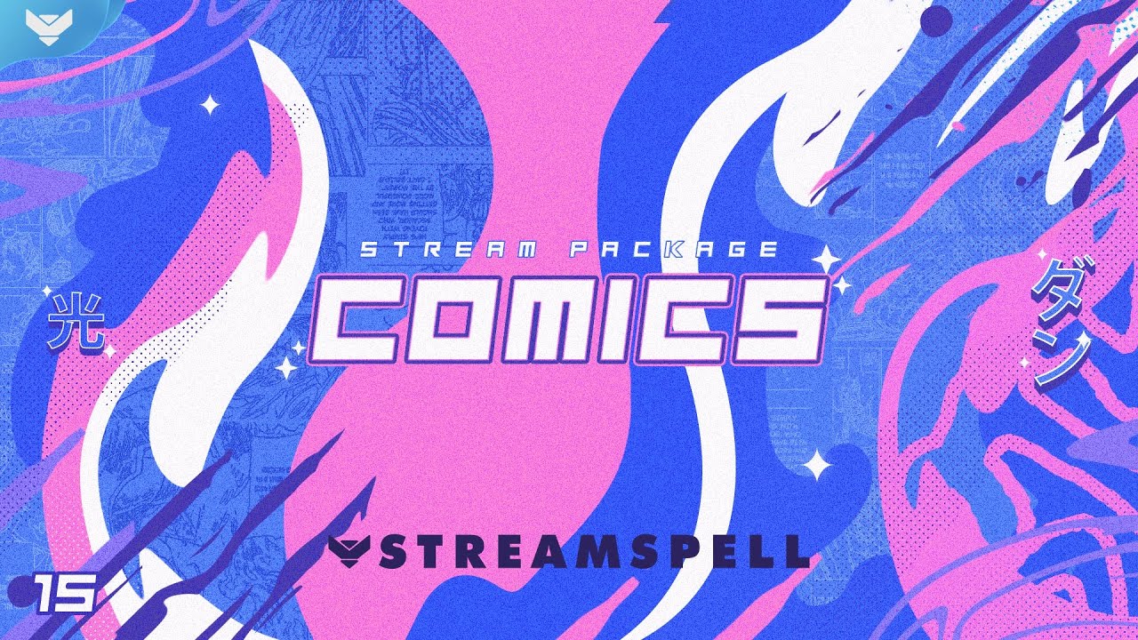 Comics Stream Overlay Package by StreamSpell