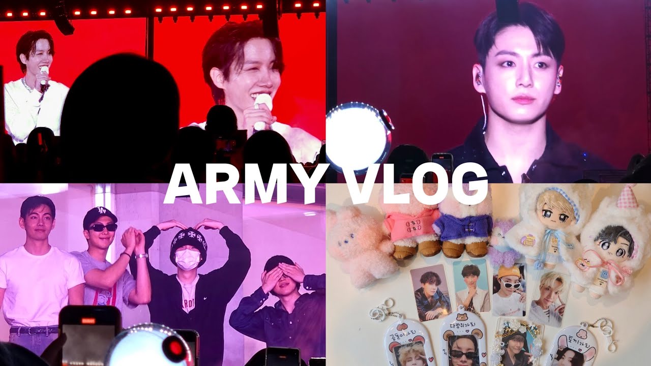 방탄군필단과 고3아미의 상봉 현장 • 제이홉 파이널 콘서트 브이로그 • 홉온스 첫콘 • 아미로그 • Hope On The Stage FINAL