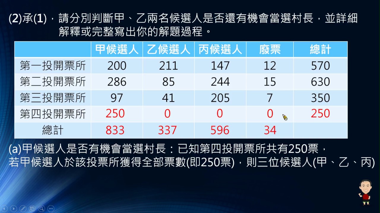 106國中教育會考 數學非選擇第一題