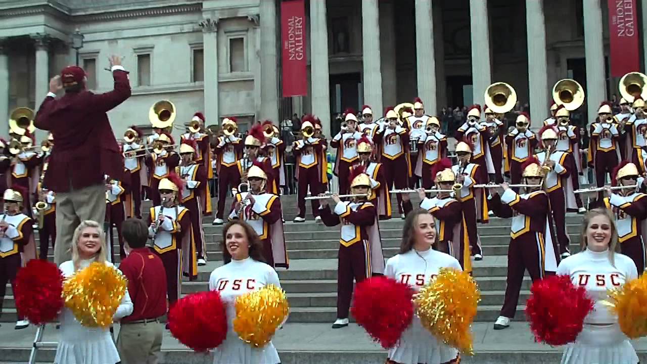 USC Trojan Marching Band William Tell Overture Trafalgar Square, London 2012
