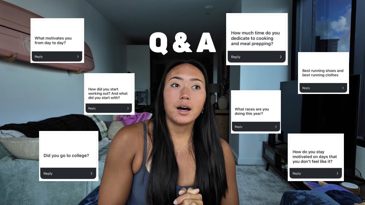 ANSWERING YOUR QUESTIONS | motivation, college, social media, running, meal prepping & more!
