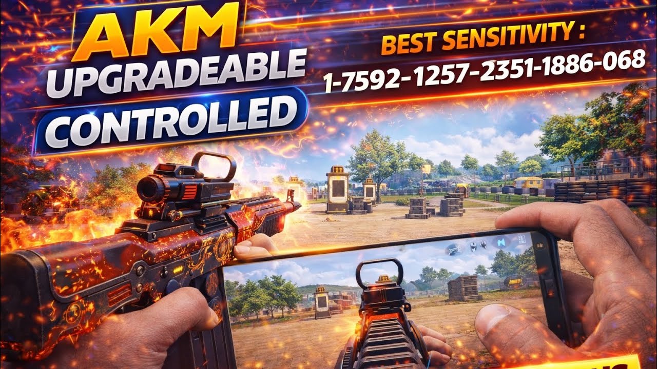 AKM 6x Laser Spray 🔥 | 3x 4x No Recoil Settings