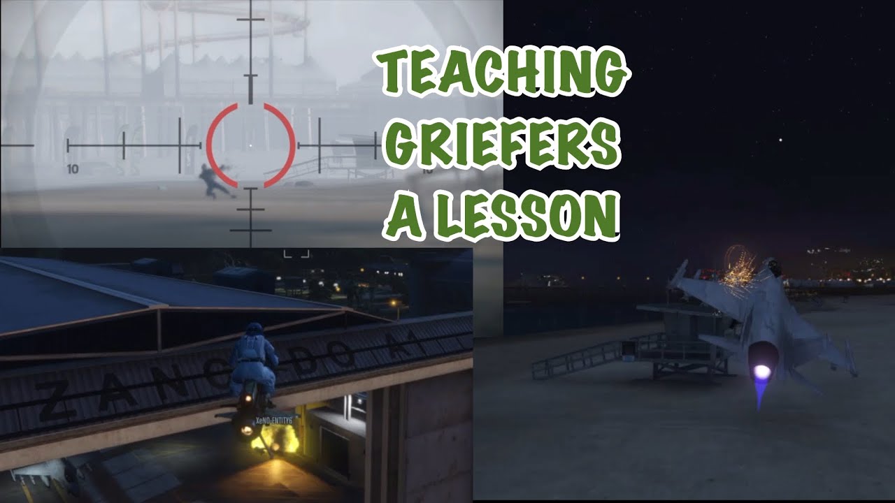 *GTA V ONLINE* TEACHING GRIEFERS A LESSON