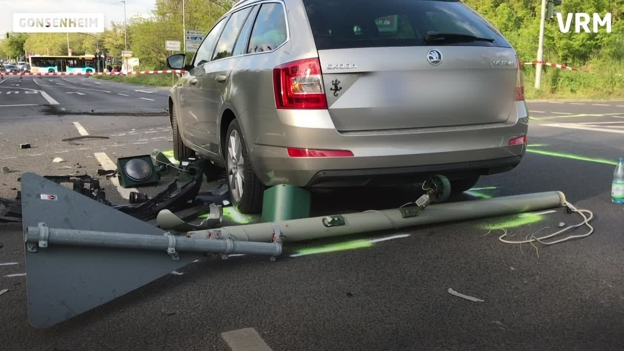 Schwerer Autounfall in Gonsenheim