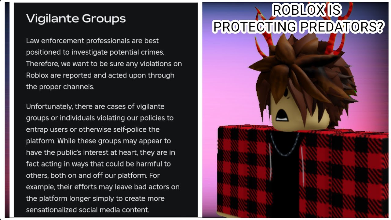 Roblox is protecting predators...