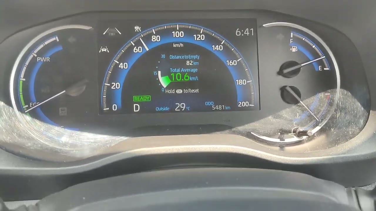 Innova Hycross Mileage check and reset.
