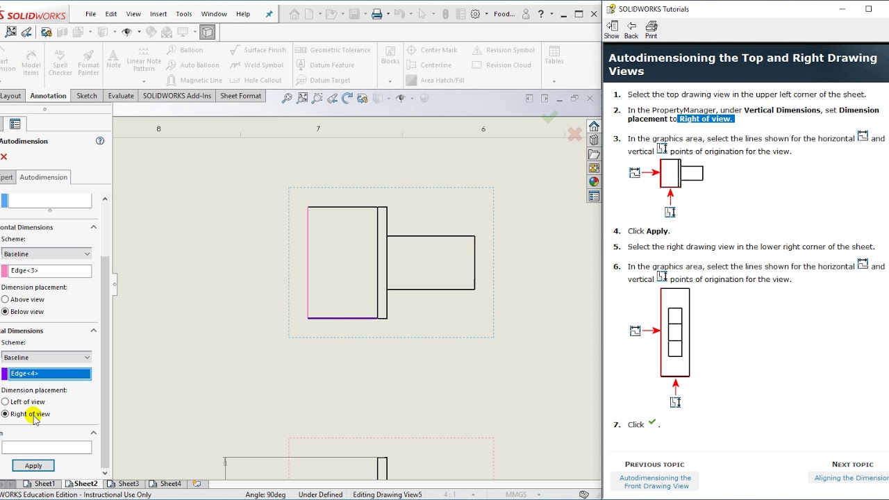 SolidWorks : Advanced Drawings  (Detailing 1) : 7.2