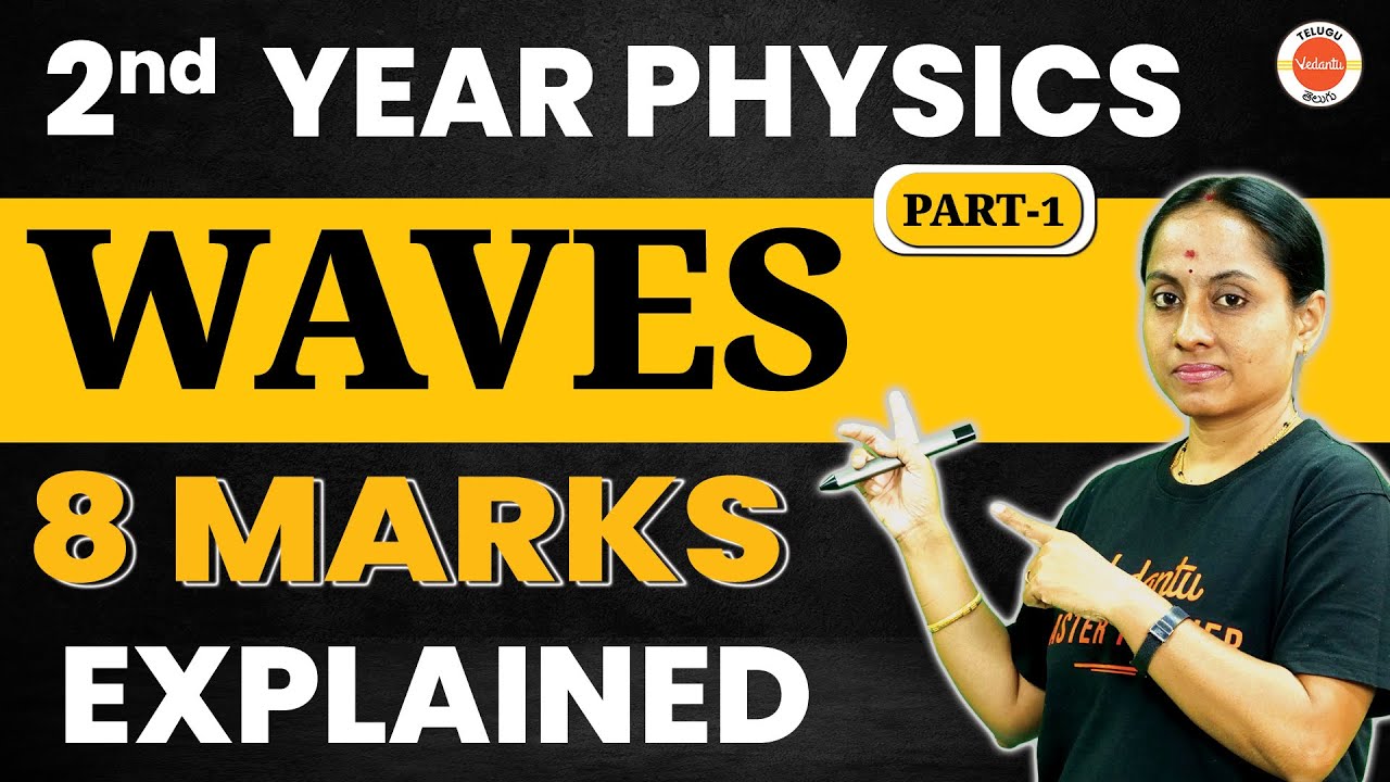 8 Marks Questions from Waves (Part 1) | IPE Exam | Inter 2nd year Physics | Rama Ma'am