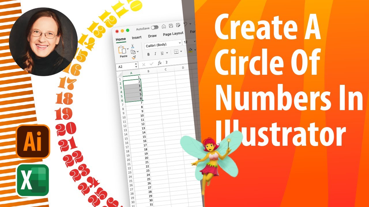 How To Arrange Numbers In A Circle Easily In Illustrator
