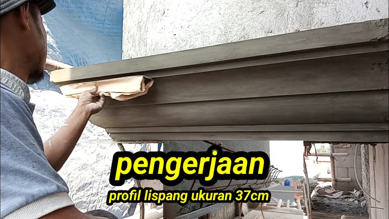 pengerjaan profil lispang ukuran 30,7cm