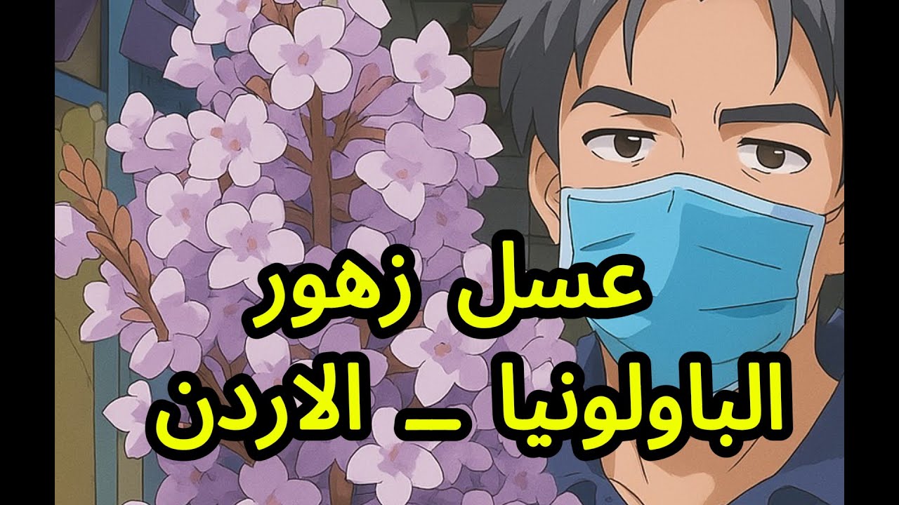 انتاج العسل لأول مره في الاردن من زهور اشجار الباولونيا   Paulownia honey