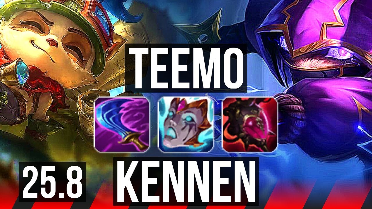 TEEMO vs KENNEN (TOP) | KR Diamond | 25.8