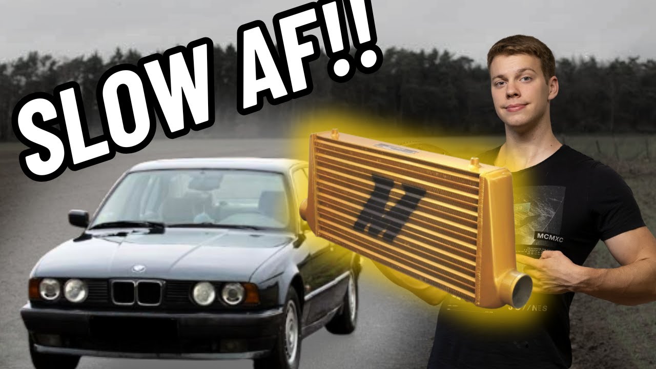 Делаю мой МЕДЛЕННЫЙ e34 БЫСТРЫМ!! Установка интеркулера и чип-тюнинг
