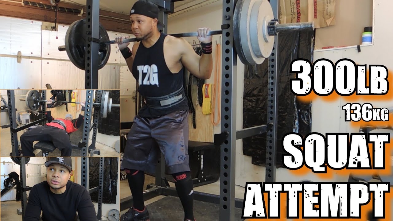 300 lb Squat Attempt For The First Time | Testing Max After Candito 6 Week Strength Program
