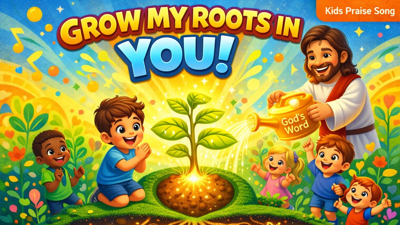 Kids Bible Song | Grow My Roots in You  | Afrobeats Kids Worship Song | Dance & Praise for Children