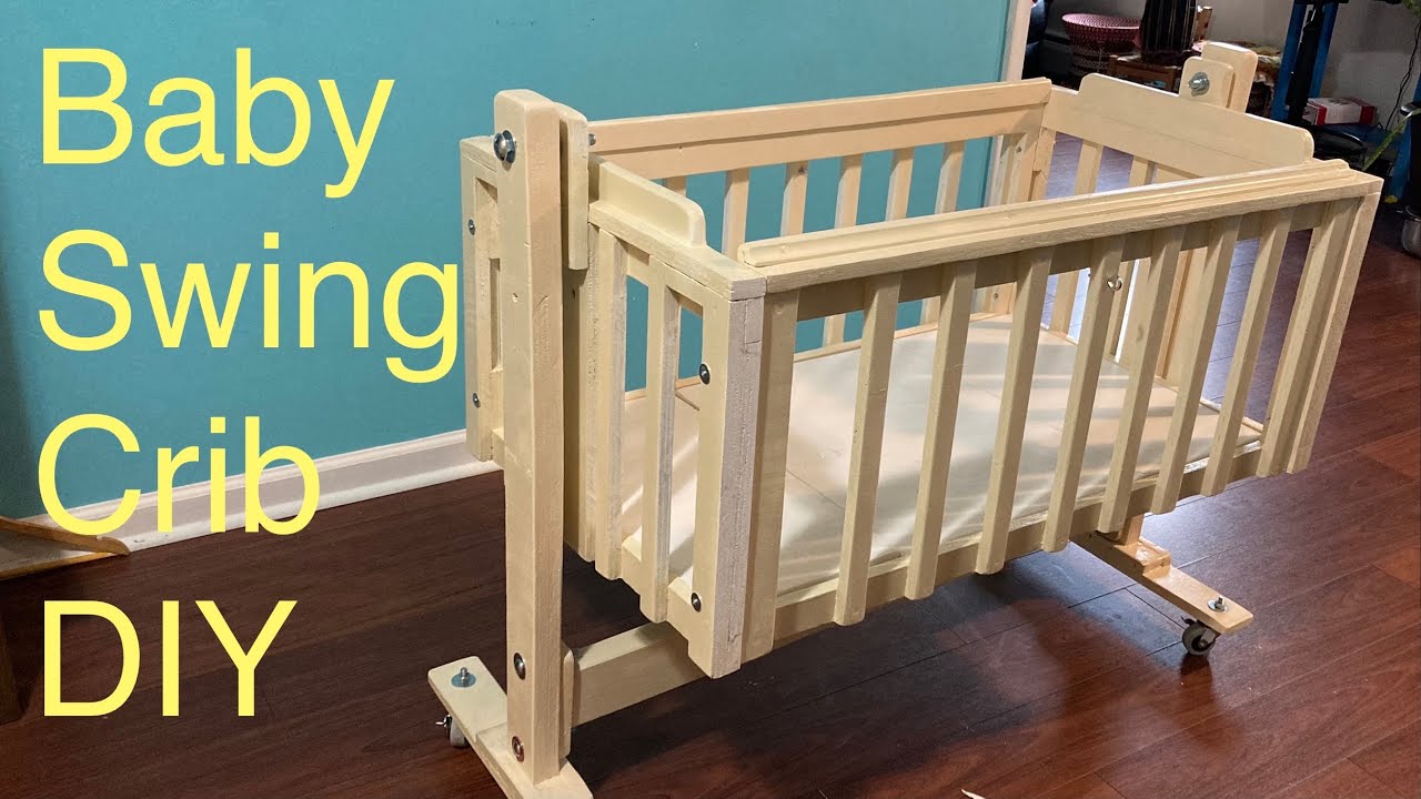 Baby Swing Crib from Waste Wood ||Heavy Duty || DIY || 4K || With minimum tools