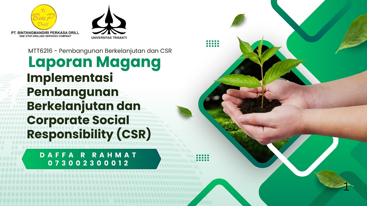 MTT6216  - Pembangunan Berkelanjutan dan CSR