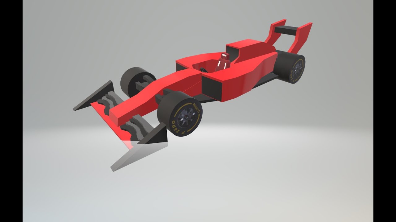 How to draw a Formula 1 in Paint 3d | How to draw a racing car in paint 3d | Simply Draw Cars