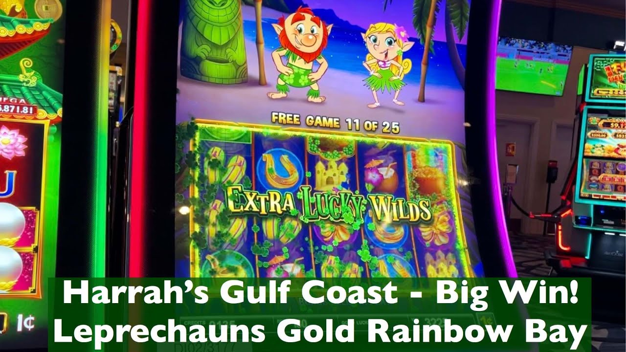 Harrah's Gulf Coast Casino - Biloxi Slot Machines - Leprechaun's Gold Rainbow Bay - 25 Free Games!