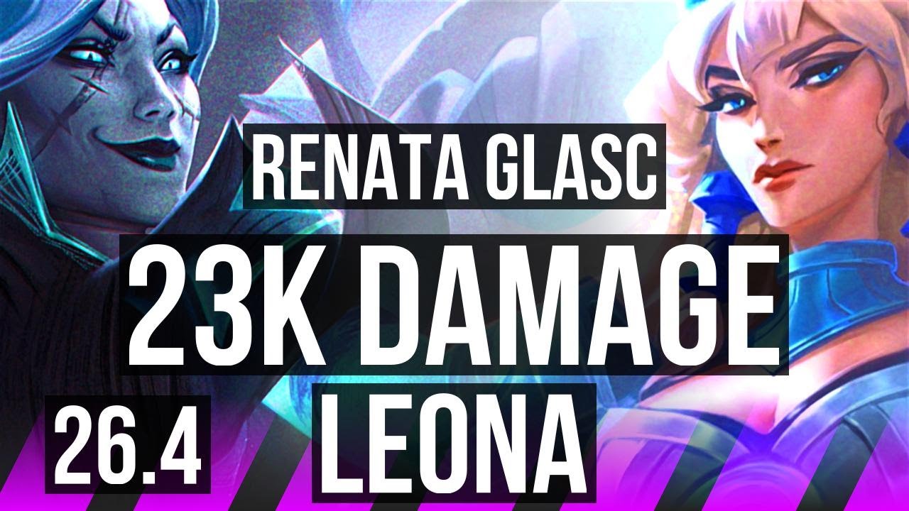 RENATA GLASC & Ashe vs LEONA & Draven (SUP) | 23K damage | EUW Diamond | 26.4