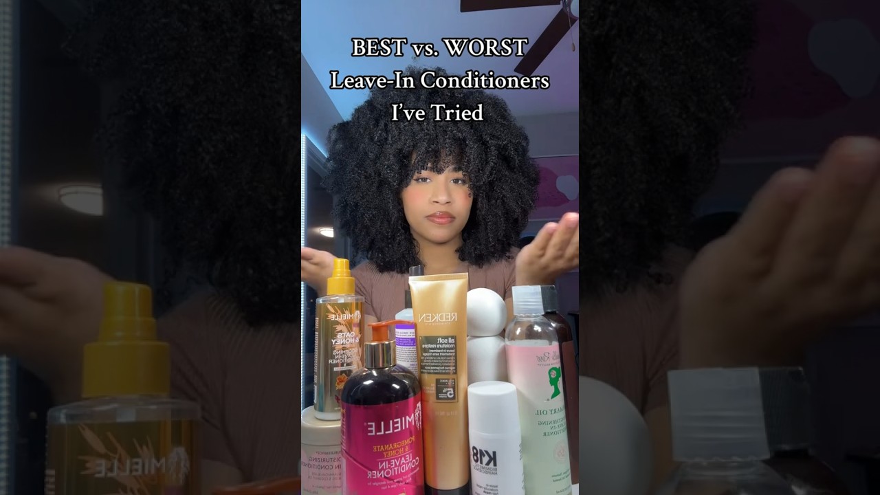 BEST vs. WORST leave in conditioners 😗 #curlyhair #naturalhair #hairproducts