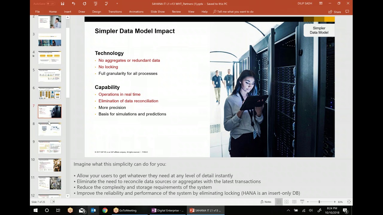 SAP S4 Hana overview by Dilip Sadh