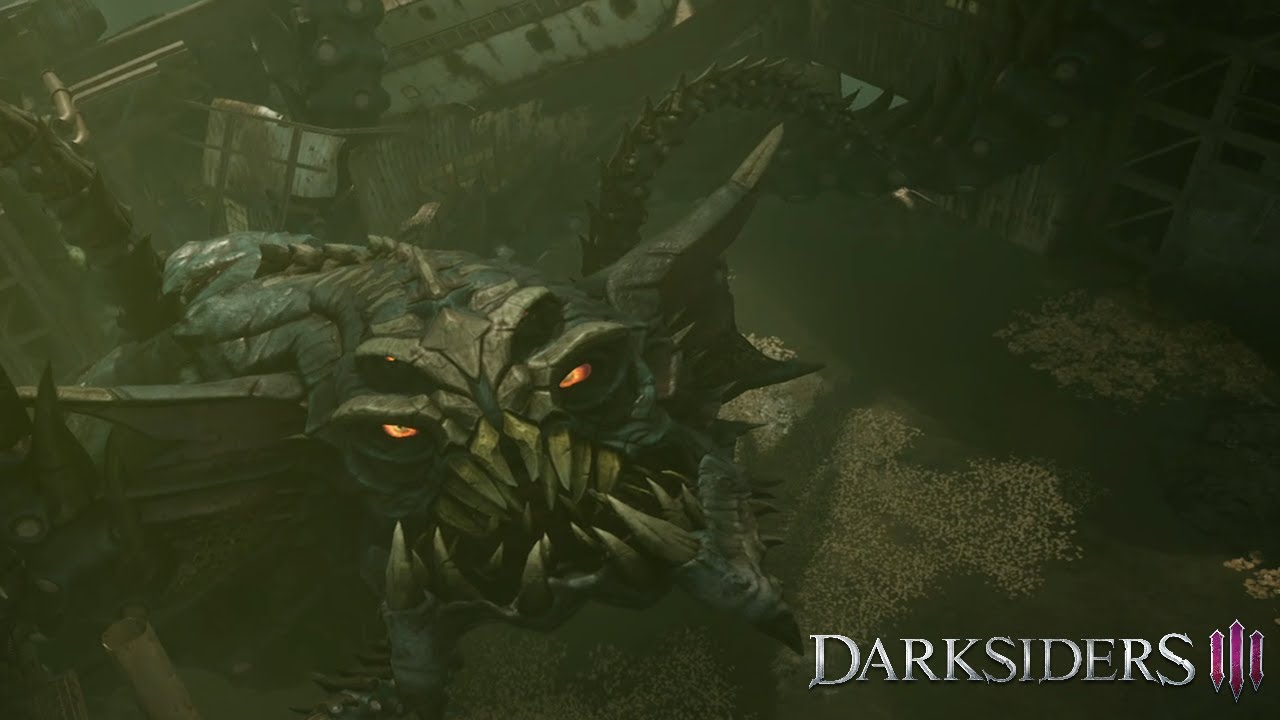 Прохождение Darksiders 3 - Часть 7: Огромный Кракен!