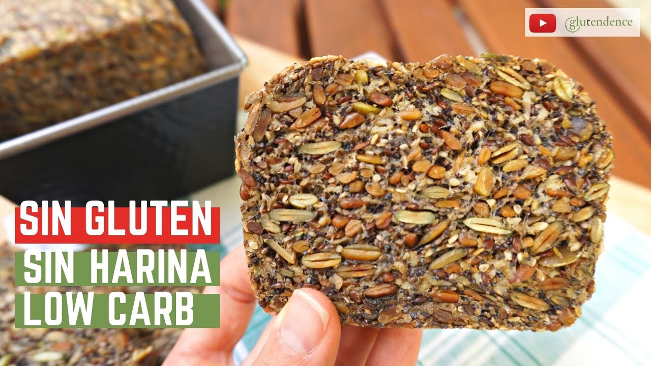 PAN DE SEMILLAS. Pan rico en proteínas y fibra.  (SIN GLUTEN, SIN HARINA, LOW CARB)